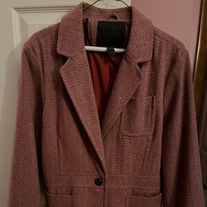 Bitten by Sarah Jessica Parker Red Mauve Wool Blazer XL